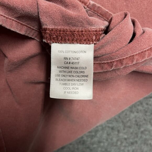 Red Head Short Sleeve Button Front Men’s Shirts Size 2XL XXL Red - Picture 3 of 6